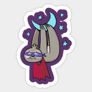 Sloth vampire for Halloween Sticker